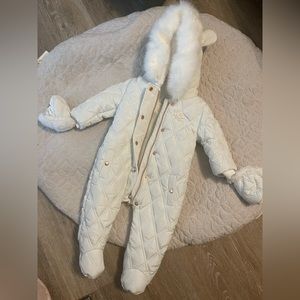 River Island baby snowsuit NWOT